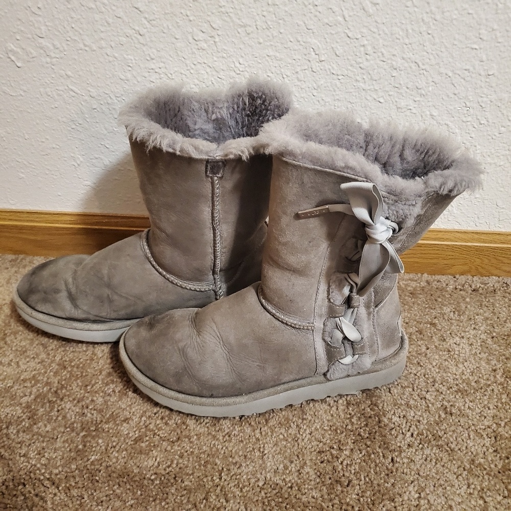 Ugg Grey Bow Boots